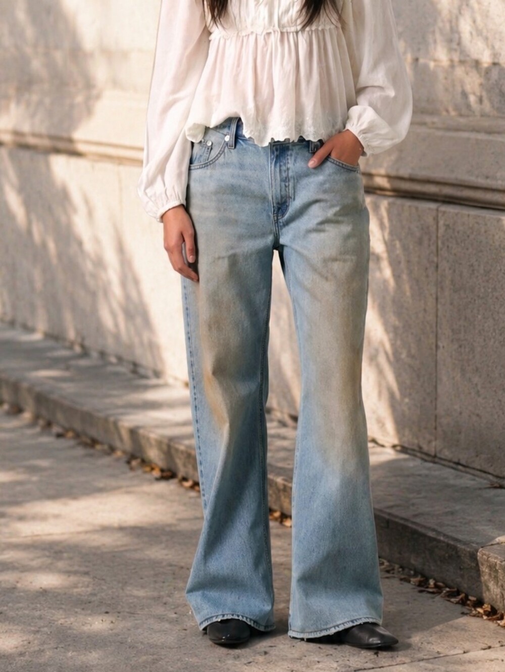 NWT Levi's Loose Boot Jeans Women's Light Wash Bootcut Denim Pants